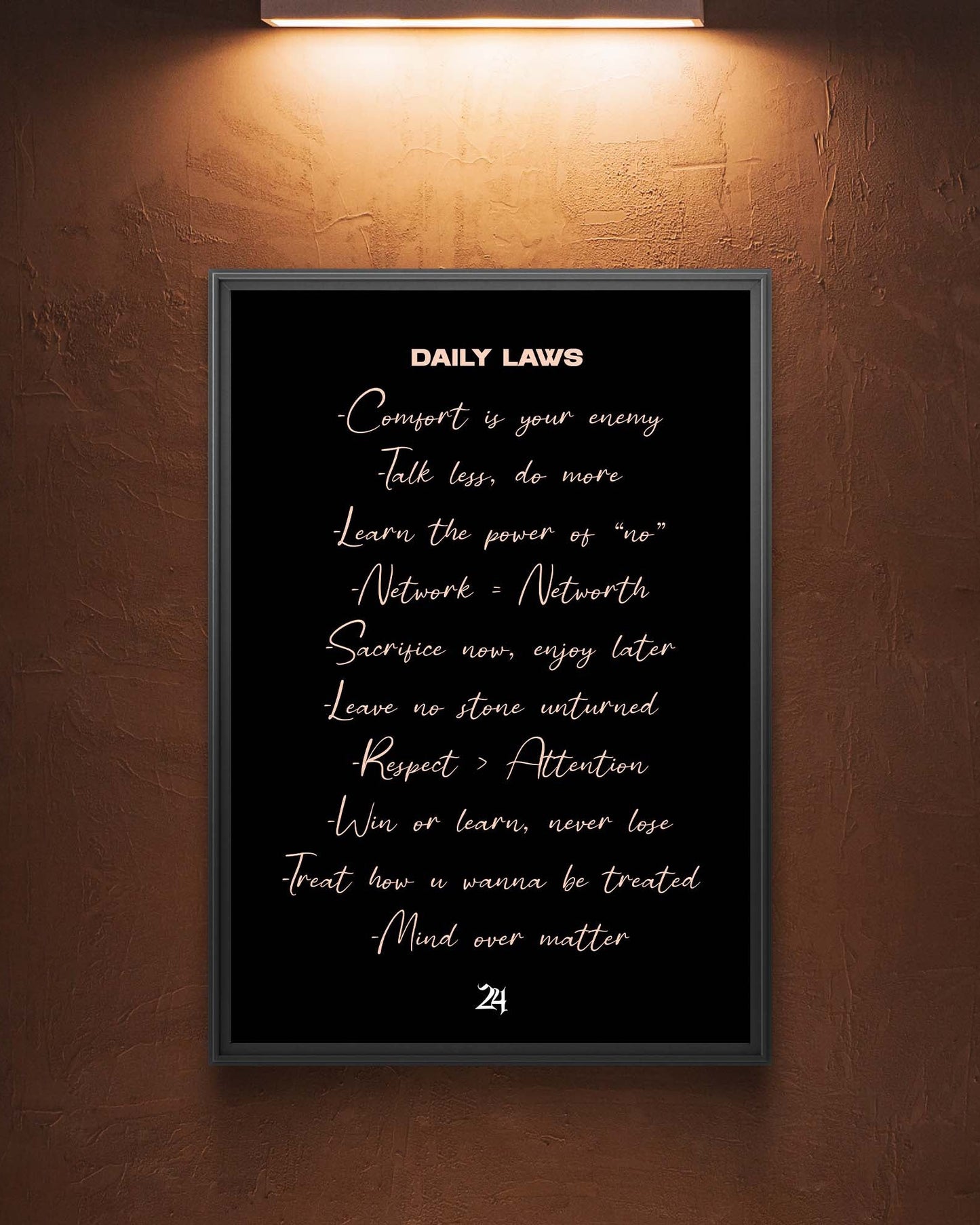 DAILY LAWS POSTER A4