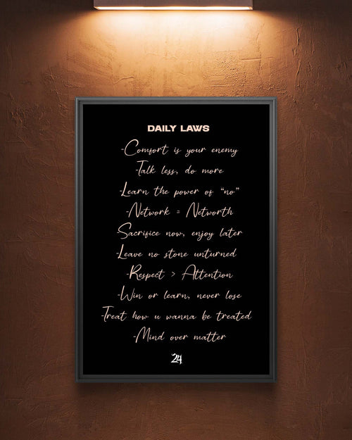 DAILY LAWS POSTER A4